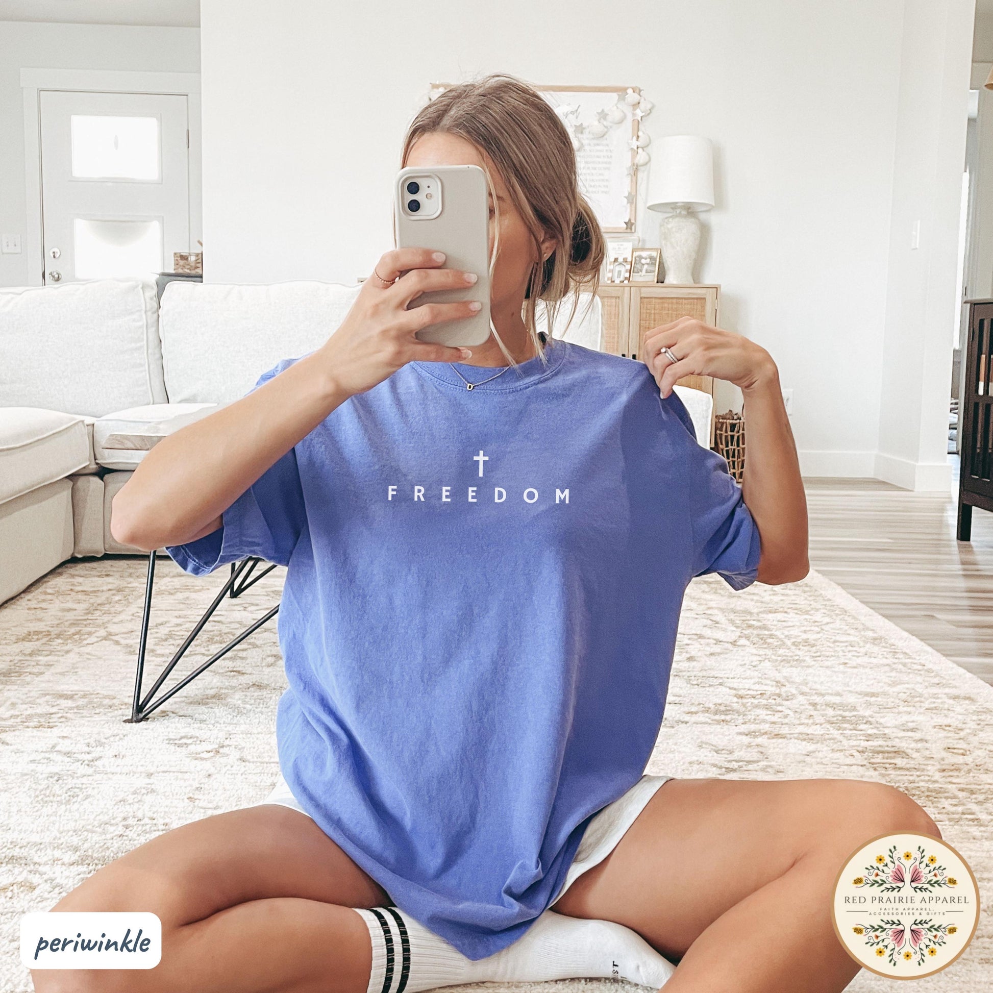 Freedom Shirt Charlie Kirk Shirt Christian Shirt Comfort Colors Christian Merch Jesus Shirt Minimalist Christian Gift Teen Christian Apparel