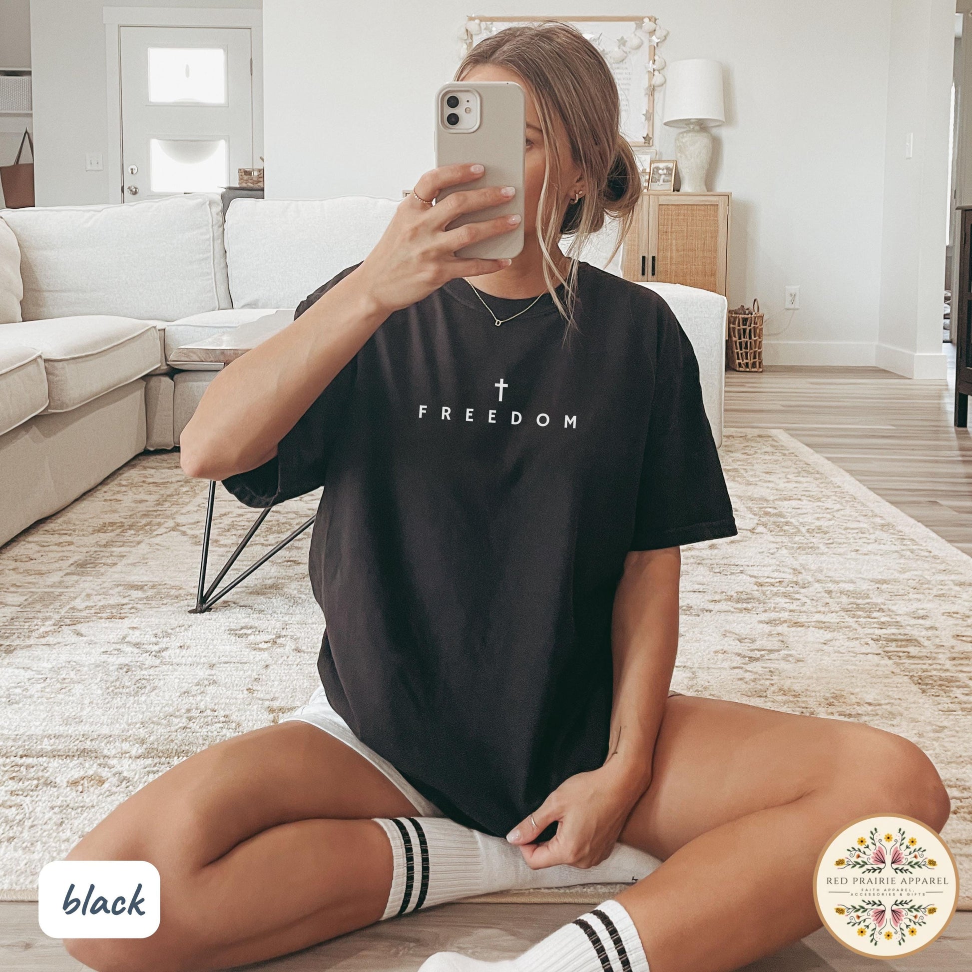 Freedom Shirt Charlie Kirk Shirt Christian Shirt Comfort Colors Christian Merch Jesus Shirt Minimalist Christian Gift Teen Christian Apparel