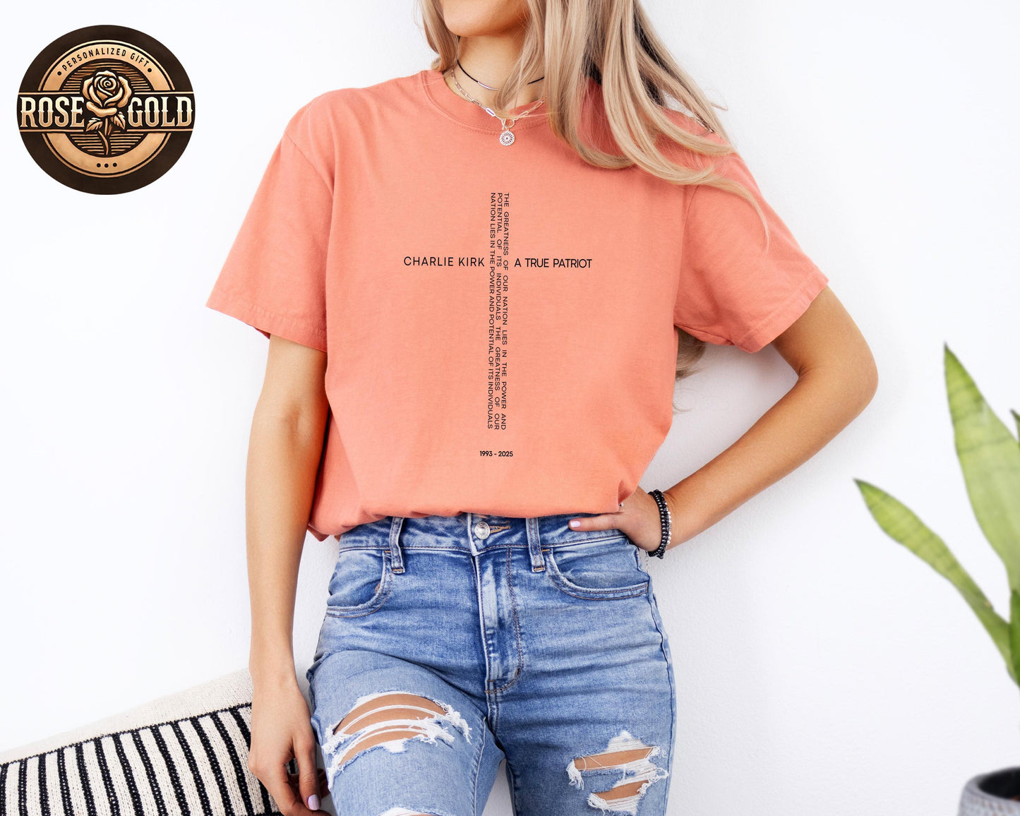 Comfort Colors® Charlie Kirk a True Patriot Shirt, Christian Cross Shirt, Charlie Kirk Sweatshirt, Justice for Charlie Kirk, Freedom Sweater